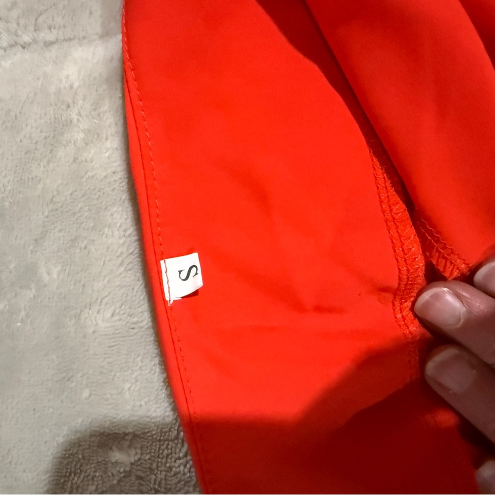 Elegant One Shoulder Orange Maxi Dress - Picture 3 of 3